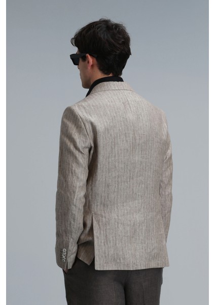 Jak Spor Erkek Blazer Ceket Slim Fit Lacivert