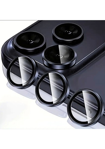 iPhone 17 Pro Max ve 17 Pro Uyumlu Kolay Uygulama Aparatlı Yüksek Kalite Safir Kamera Lens Koruyucu fiyatları