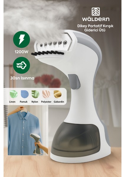 1200W Portatif Buharlı Dikey Kırışık Giderici, Pratik ve Kullanışlı Ürün