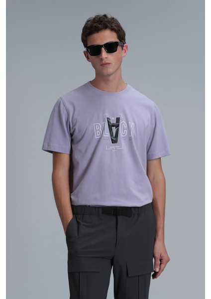 Adrıan Modern Grafik T- Shirt Siyah