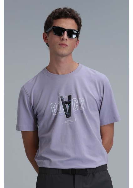 Adrıan Modern Grafik T- Shirt Siyah