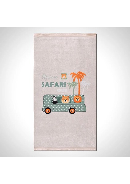 Baden Figürlü Krem Pamuk ve Polyester Kaydırmaz Tabanlı Dijital Baskı Çocuk Halısı fiyatları