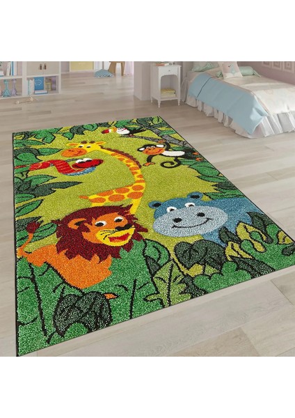 Fully Figürlü Multi Pamuk ve Polyester Kaydırmaz Taban Dijital Baskı Çocuk Halısı modelleri