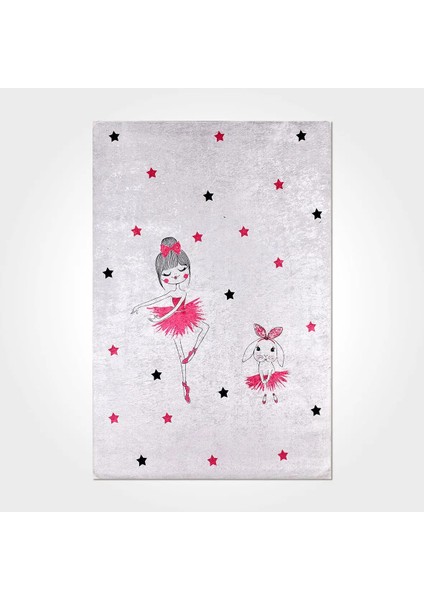 Frutigen Figürlü Gri Pamuk ve Polyester Kaydırmaz Taban Dijital Baskı Çocuk Halısı fiyatları