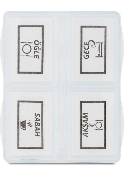 3 adet - 4 bölmeli günlük saklama kutusu fiyatları