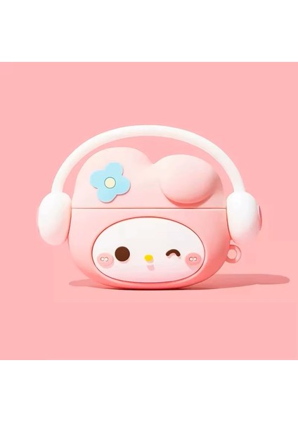 Apple Airpods Pro 3. (2025) Nesil ile Uyumlu Figürlü Kılıf+Kanca