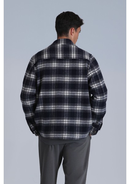 Fera Erkek Basic Gömlek Slim Fit Lacivert