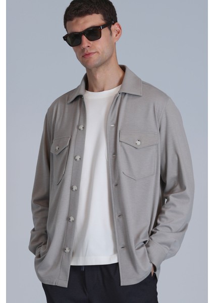 Cameron Erkek Basic Gömlek Slim Fit Bej