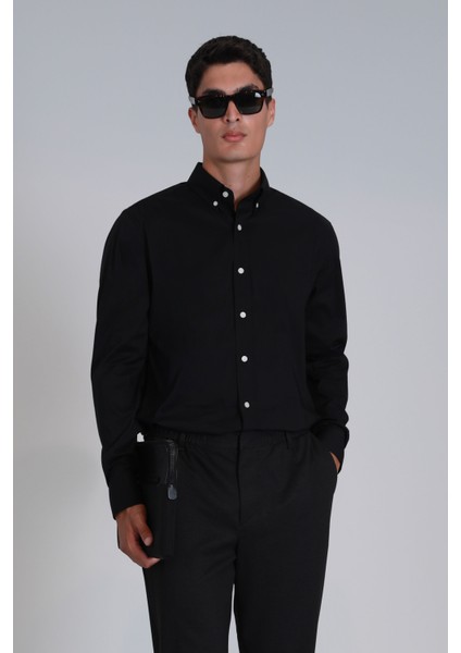 Jakob Erkek Basic Gömlek Slim Fit Beyaz