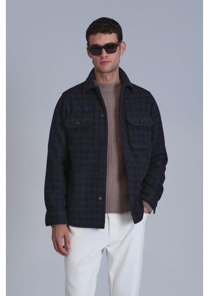 Focus Erkek Basic Gömlek Slim Fit Antrasit
