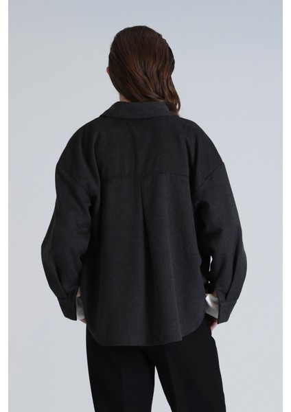 Chelsea Kadın Gömlek Regular Fit Antrasit