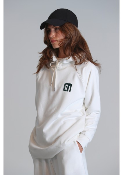 Sabrına Kadın Örme Sweatshırt Ekru
