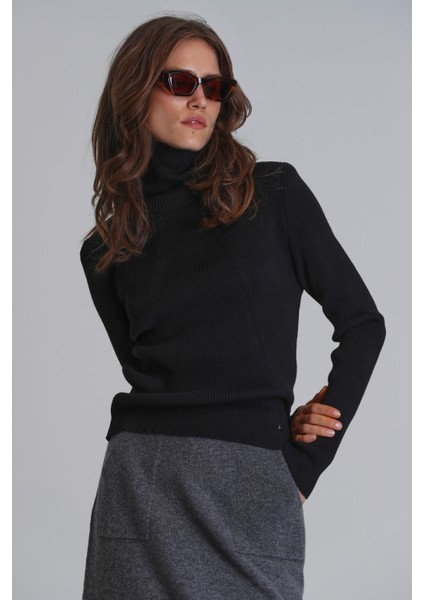 Gale Kadın Kazak Siyah