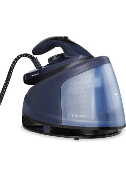 Buhar Kazanlı Ütü, 2400 W, Lacivert, Güçlü ve Hızlı Kapanış fırsatları