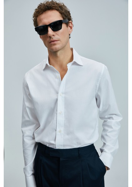 Danıel Erkek Basic Gömlek Regular Fit Gri