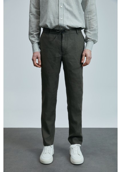 Karl Smart Erkek Chino Pantolon Slim Fit Siyah
