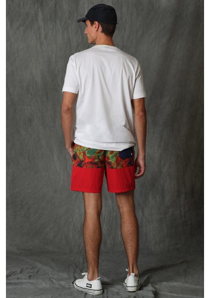 Poınt Erkek Deniz Şortu Kırmızı