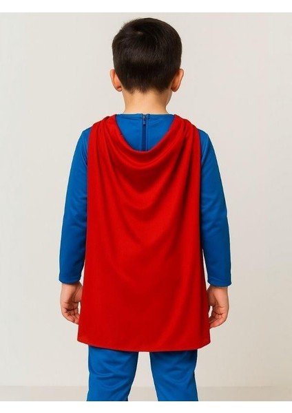 Erkek Çocuk Maskeli Pelerinli 3'lü Superman Kostümü fiyatları