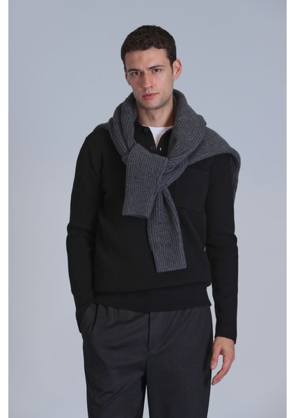 Rıver Erkek Kazak Siyah