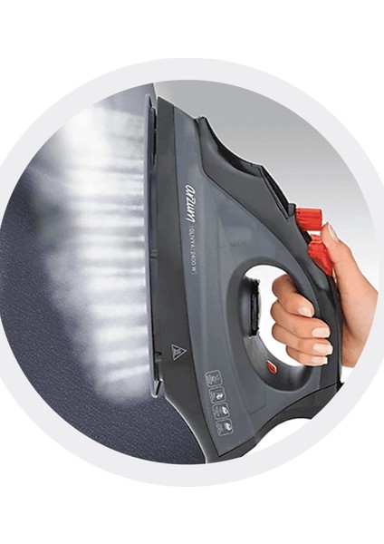 Gri Seramik Tabanlı Buharlı Ütü 2400W - Hafif ve Güçlü Performans fırsatları