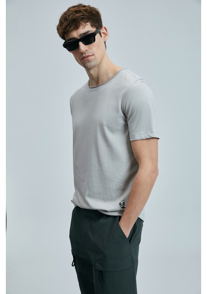 Junya Slim Fit Erkek T-Shirt Bej (111020259)