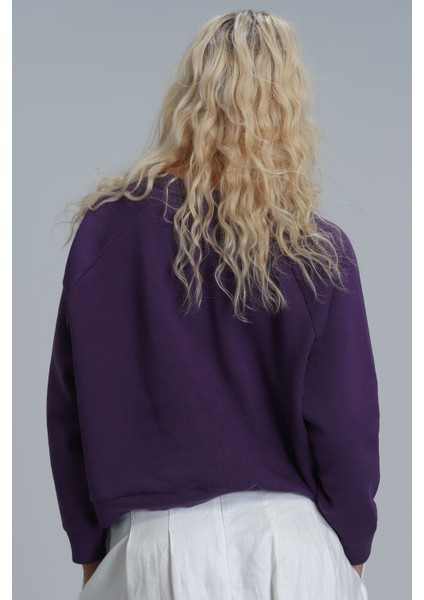 Uwen Kadın Örme Sweatshırt Siyah