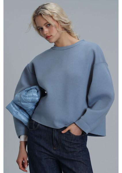 Selın Kadın Örme Sweatshırt Siyah