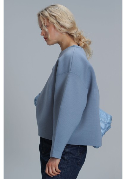 Selın Kadın Örme Sweatshırt Siyah