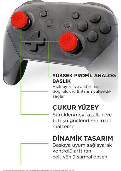 Kontrolfreek Nintendo Switch Uyumlu Inferno Thumbsticks – Performans Analog Başlık Seti fiyatları