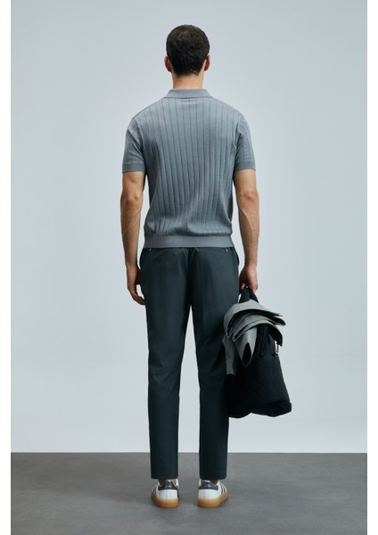 Alex Smart Erkek Chino Pantolon Slim Fit Siyah