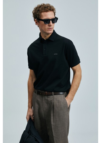 Luna Smart Erkek Polo Tişört Siyah