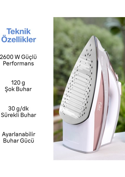 Gül Kurusu Pembe Buharlı Ütü, Pratik ve Şık Ev Temizliği Aracı modelleri