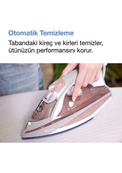 Gül Kurusu Pembe Buharlı Ütü, Pratik ve Şık Ev Temizliği Aracı indirimleri