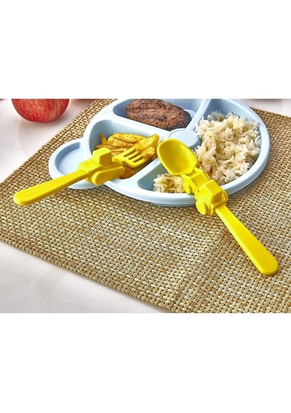 Figürlü Mama Çatal Kaşık Seti - Sarı fiyatları
