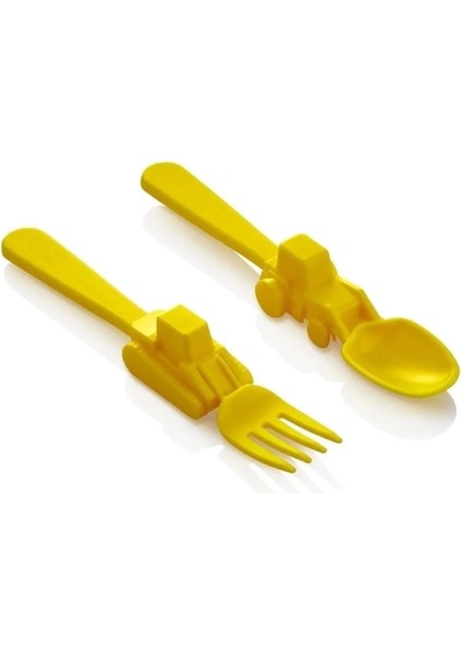Figürlü Mama Çatal Kaşık Seti - Sarı modelleri