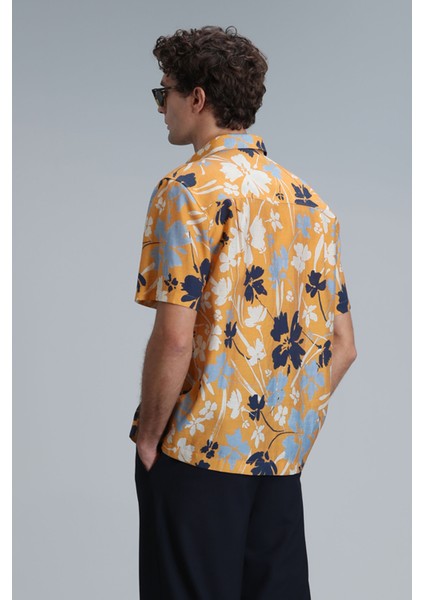 Shen Erkek Basic Gömlek Regular Fit Sarı