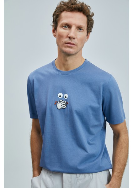 Zany Modern Grafik T- Shirt Siyah