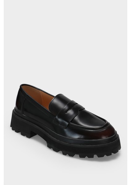 Denıs Kadın Deri Ayakkabı Bordo