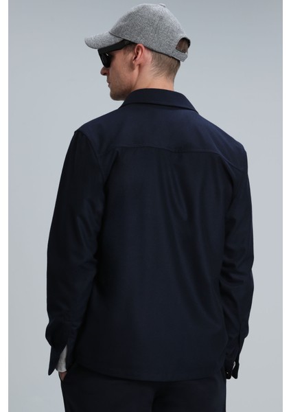 Never Erkek Basic Gömlek Regular Fit Antrasit