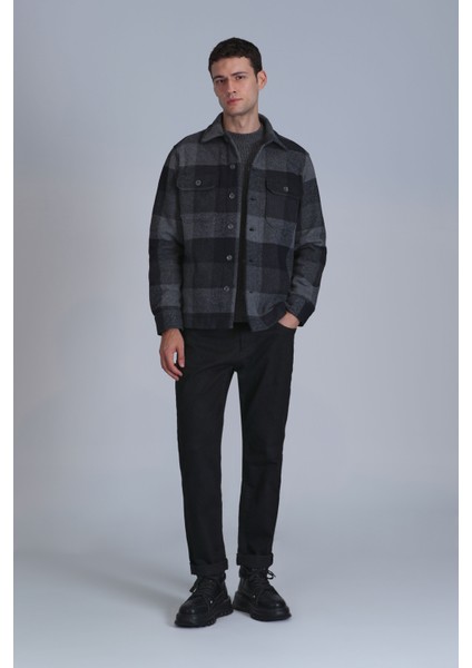 Anton Smart Jean Erkek Pantolon Slim Fit Siyah