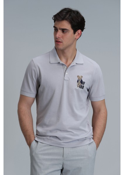 Crystal Smart Erkek Polo Tişört Gri