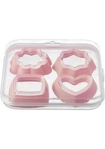 Kurabiye Kalıbı 4 Parça 8 Şekil - Saklama Kutulu modelleri