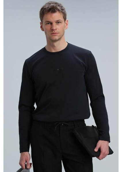 Moss Erkek Uzun Kol Tişört Bej