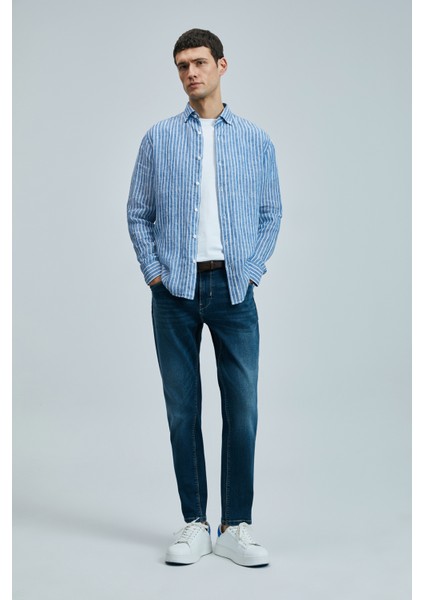 Fredıc Smart Jean Erkek Pantolon Slim Fit Mavi