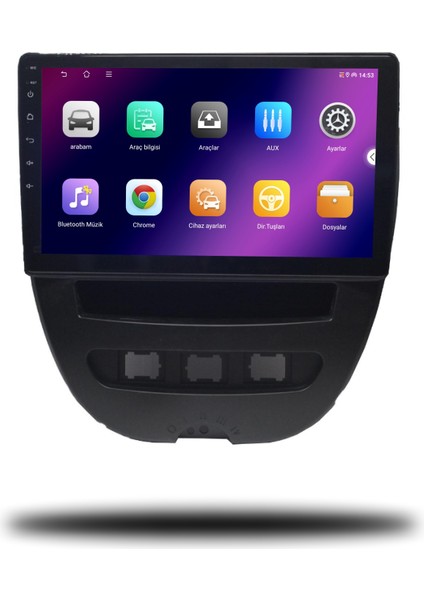 Carplayer Citroen C1 2007-2013 Uyumlu Android Multimedya 4gb Ram 32GB Hafıza fiyatları