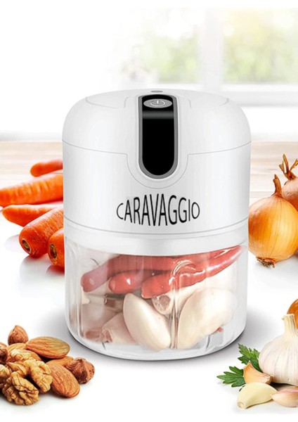 Şarjlı Gıda Doğrayıcı Blender, Beyaz, Kullanışlı ve Pratik Tasarım