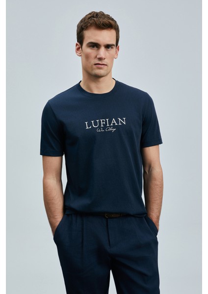 Love Modern Grafik T- Shirt Lacivert