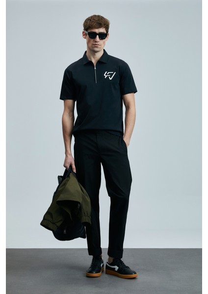 Slash Smart Erkek Polo Tişört Siyah
