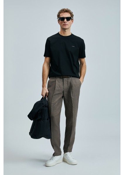 Bran Modern Grafik T- Shirt Siyah