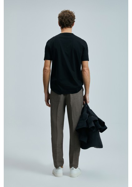 Bran Modern Grafik T- Shirt Siyah